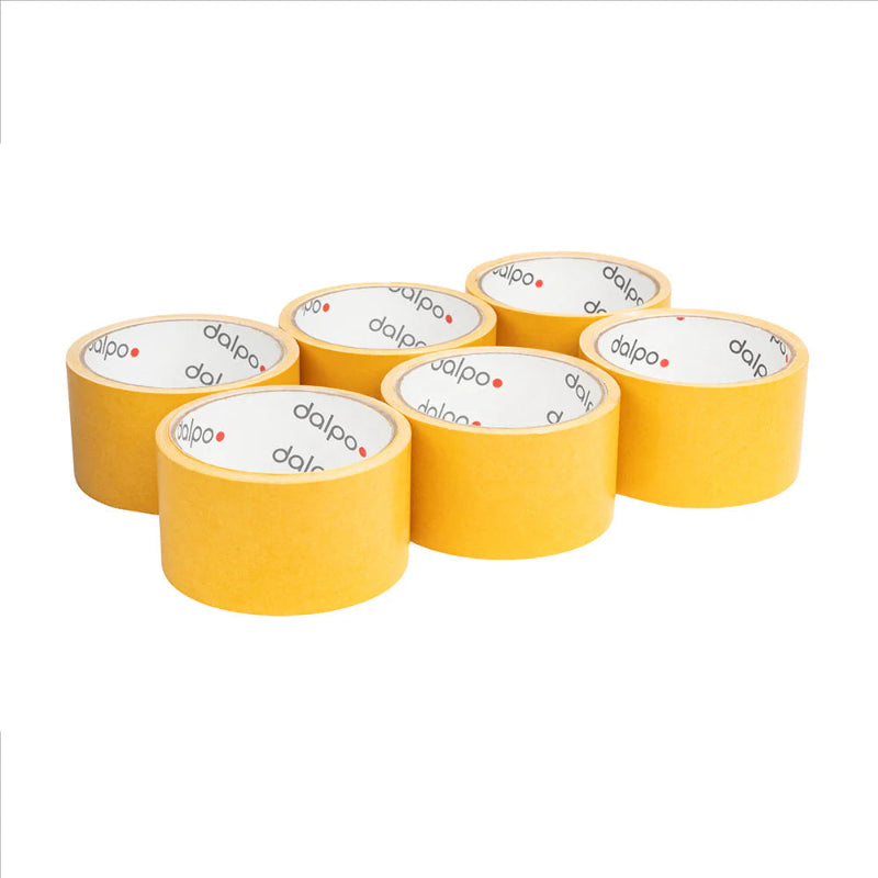 Doppelseitiges Klebeband 50 mm x 10 m mit PE-Folie und Silikonpapier-Liner auf 3-Zoll-Kern für großflächige Verklebungen