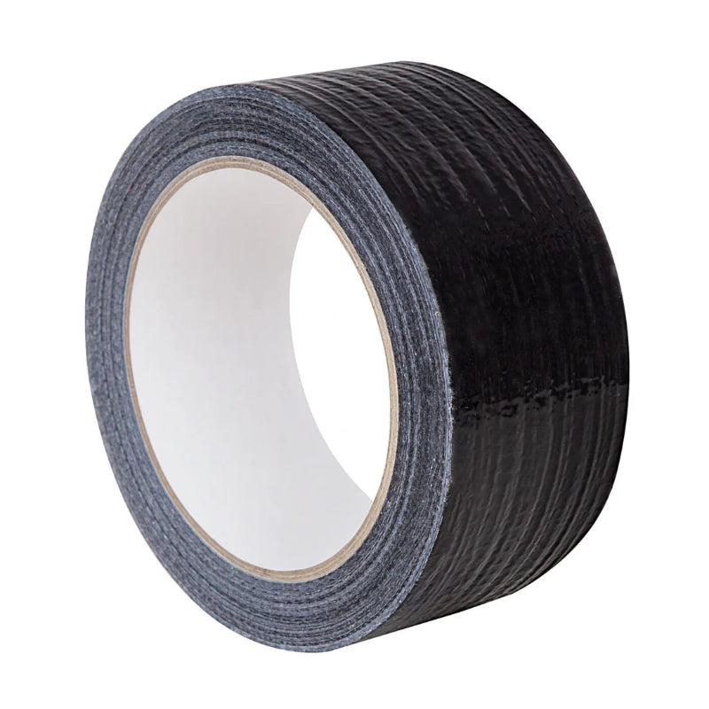 Schwarzes Gewebeband 48 mm x 10 m mit 3-Zoll-Kern, handreißbar, flexibel und stark haftend für Reparatur und Abdichtung