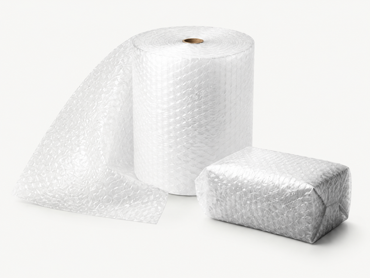 Luftpolsterfolie und Noppenfolie für sicheren Produktschutz