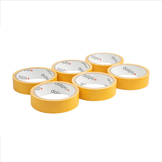 Doppelseitiges Klebeband 25 mm x 10 m mit PE-Folie und Silikonpapier-Liner auf 3-Zoll-Kern für saubere und präzise Verklebungen