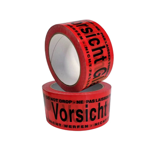 Klebeband Vorsicht Glas 50 mm x 66 m leise abrollend 36 Rollen
Paketband mit Warnaufdruck Vorsicht Glas im 36er Set
Verpackungsklebeband Vorsicht Glas 50x66 m für empfindliche Pakete