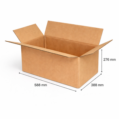 Faltkarton 588 x 388 x 276mm , zwei-wellig